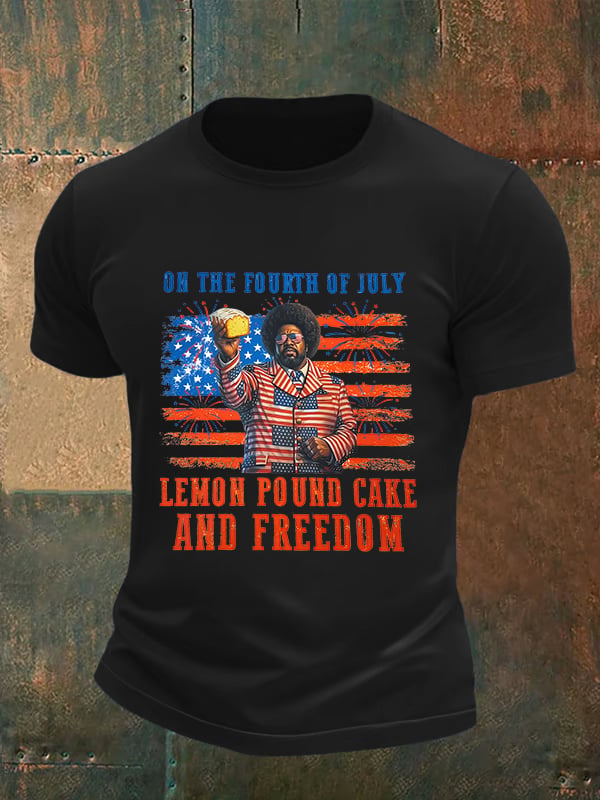 Men's Lemon Pound Cake  Printed T-Shirt