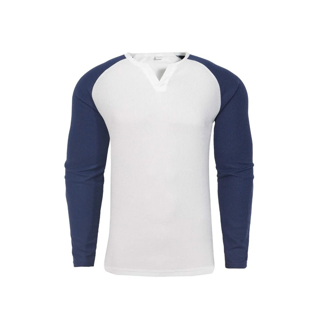 Men's Casual Outdoor Slim Fit Base Layer Raglan Top Set