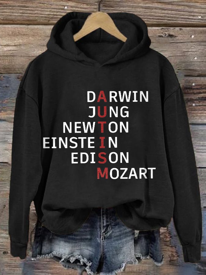 Retro Autism Awareness Print Hoodie