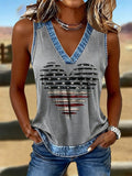 Women'S Casual Retro Floral Vest