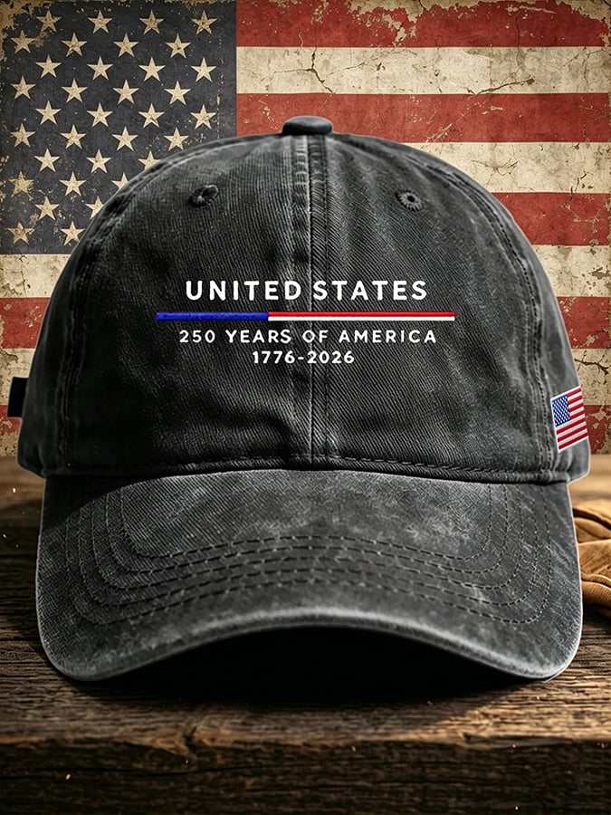 Unisex American Flag 250Th Anniversary Printed Hat