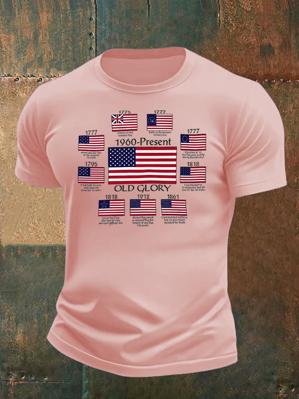 Men's  OLD GLORY Print T-Shirt