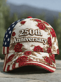 US 250th Anniversary Print Casual Hat