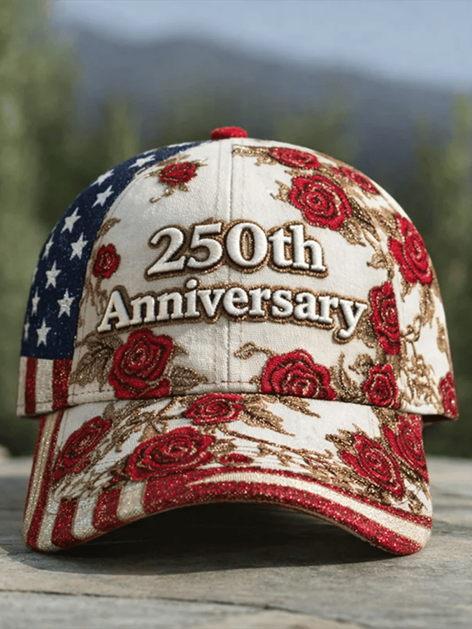 US 250th Anniversary Print Casual Hat
