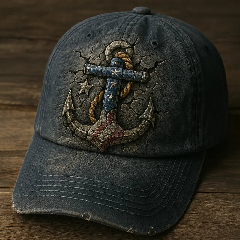 Retro Anchor Art Hat