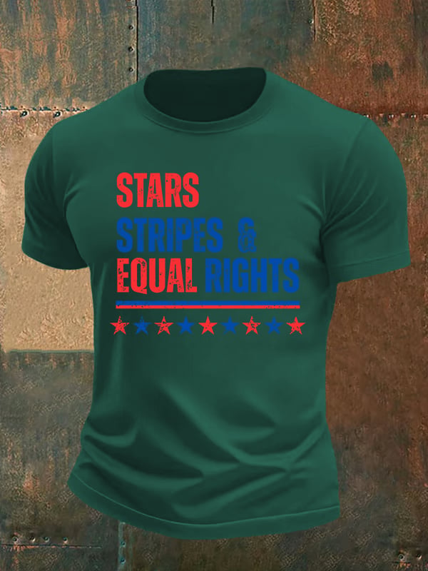 Men's The Stars and Stripes Print T-Shirt