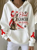 Women's Casual Printed Hooded Sweatshirt