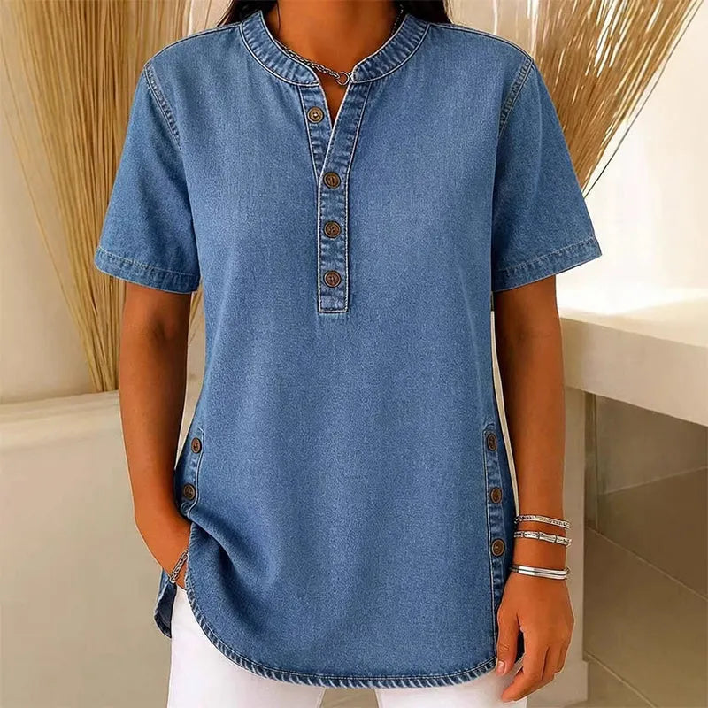 Women's Lightweight Casual Denim Top