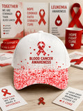 Unisex Blood Cancer Print Baseball Cap