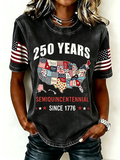 Women'S Casual Patriotic T-Shirt