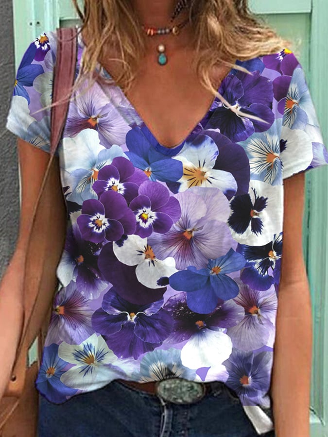 Women's Dementia Awareness Print T-Shirt