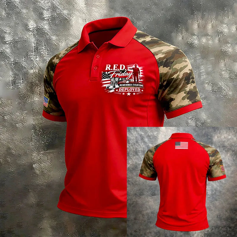 Men's R.E.D. Friday Art Print Polo Shirt