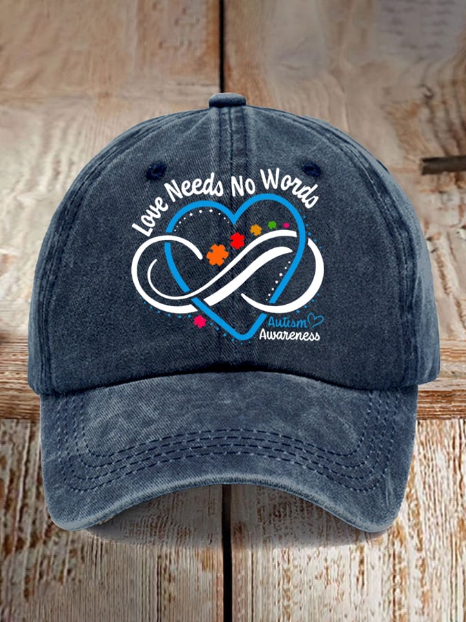 Unisex Autism Awareness Print Baseball Cap