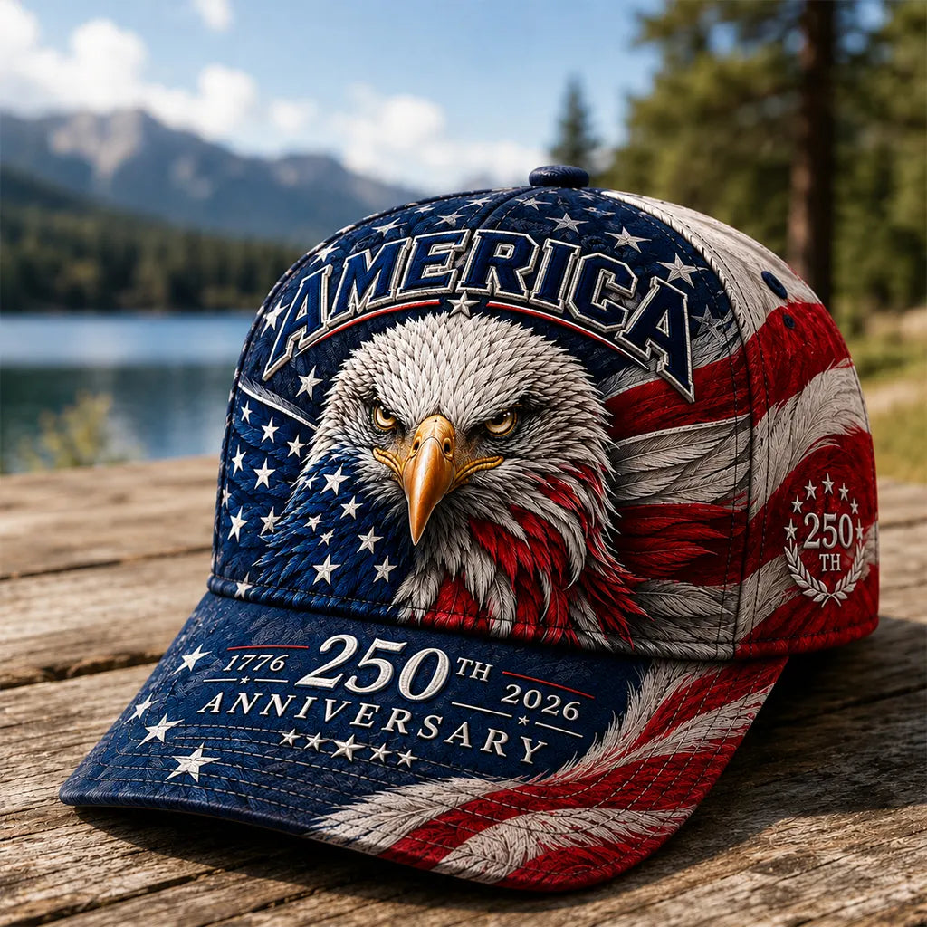 American Patriotic Independence Day Art Print Hat