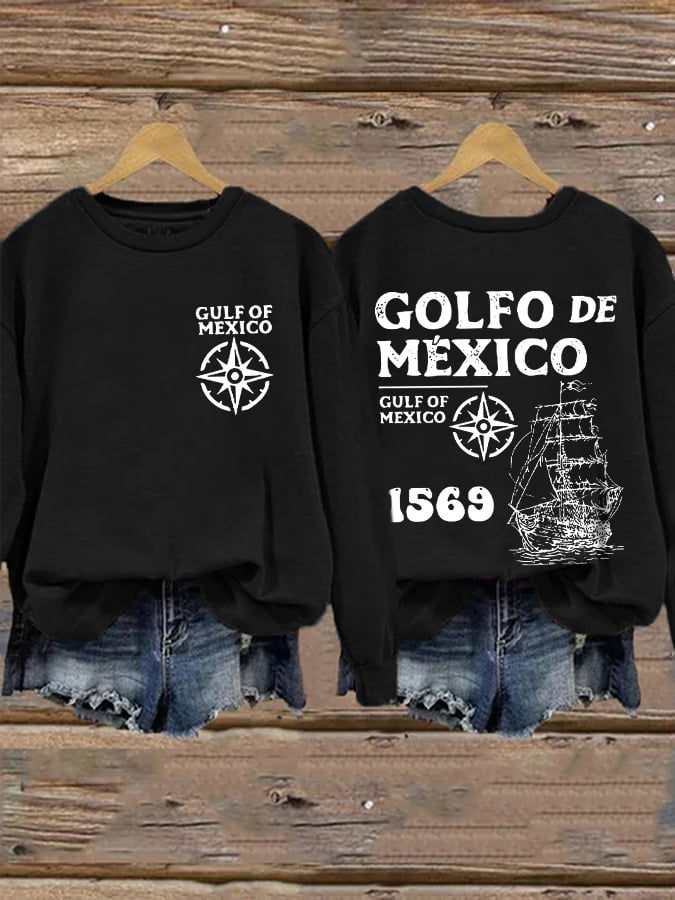 Women'S Gulf Of Mexico Print Sweatshirt