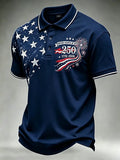 Men's 250th Independence Day Commemorative "Land Of The Free" Printed Top
