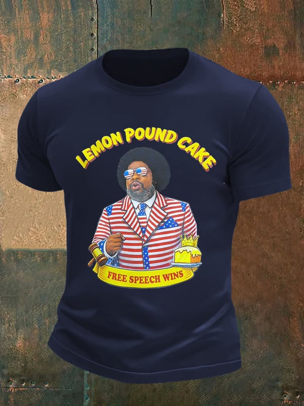 Men's Lemon Pound Cake  Printed T-Shirt