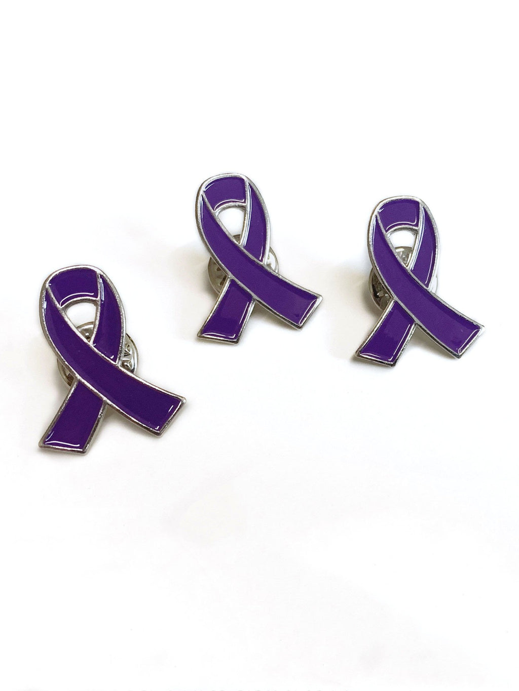 Women'S Alzheimer Purple Band Brooch