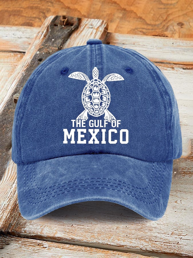 Retro Gulf Of Mexico Stay Salty And Resist Printed Baseball Cap