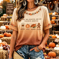 Women's Retro Halloween Fall Print Crew Neck Short Sleeve T-shirt