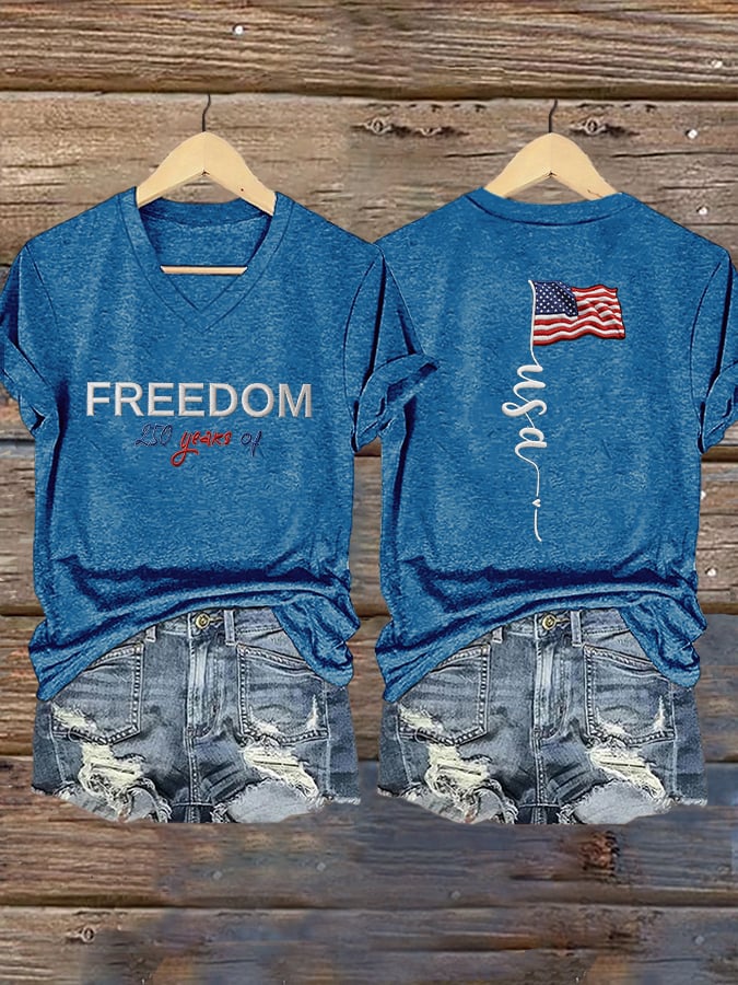 Women's Freedom 250 Patriotic T-shirt