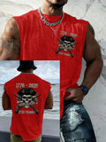 1776 -2026 250 Years Pattern Round Neck 100% Cotton Tank Top