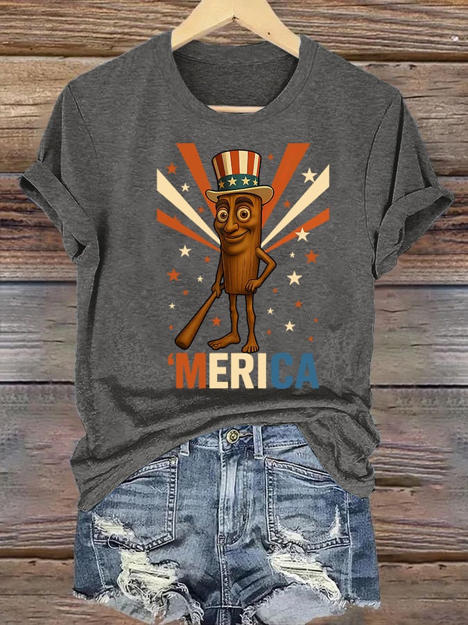 Women's MERICA Print T-Shirt