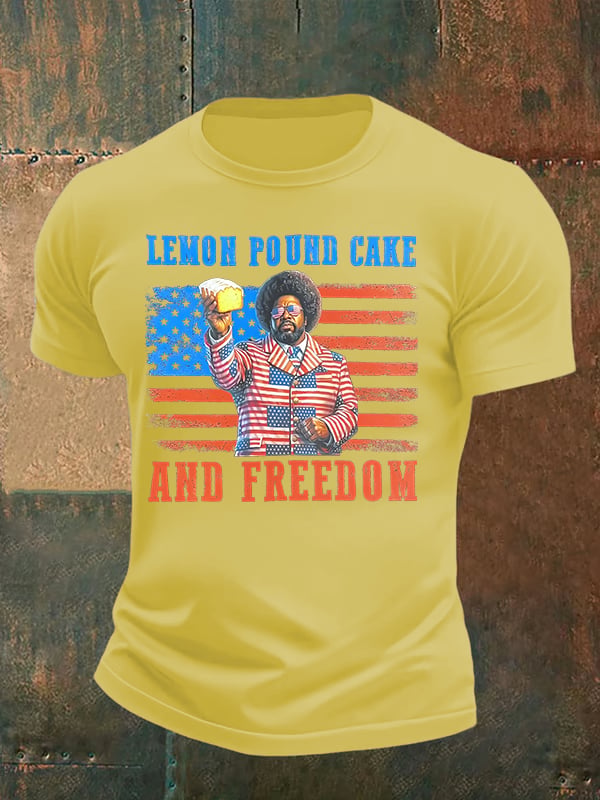 Men's Lemon Pound Cake  Printed T-Shirt