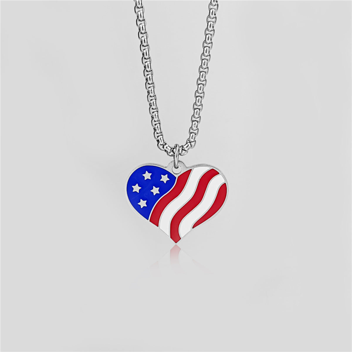 Independence Day Square Series Necklace