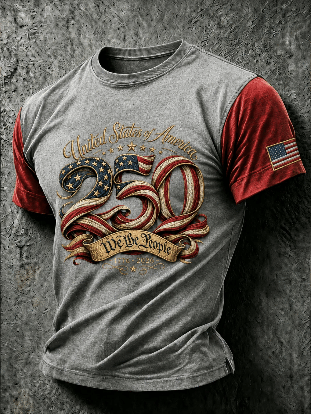 Men'S 250Th Anniversary Printed T-Shirt From The United States