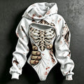 Women's Halloween Zombie Hug Skull 3d Print Hoodie Two-piece Set