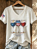 Women's Casual Print Short-Sleeve T-Shirt