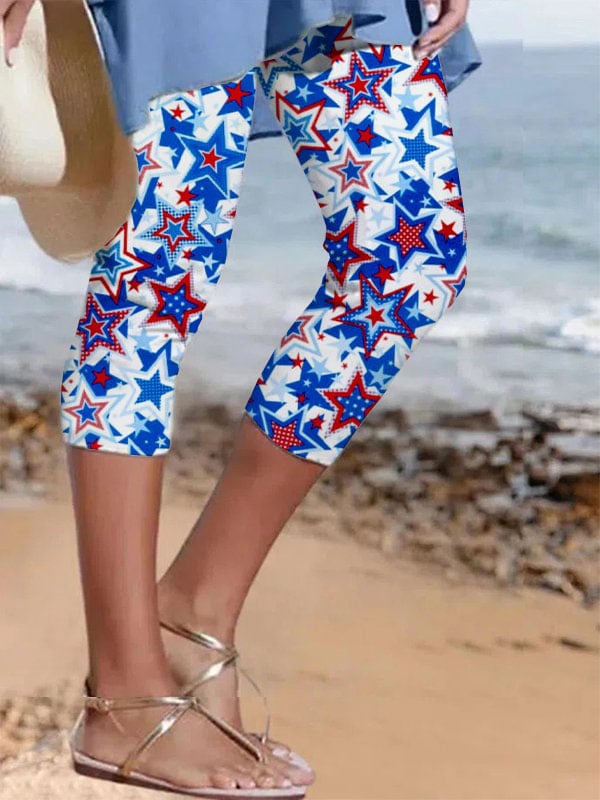 Women's Vintage Flag Print Leggings