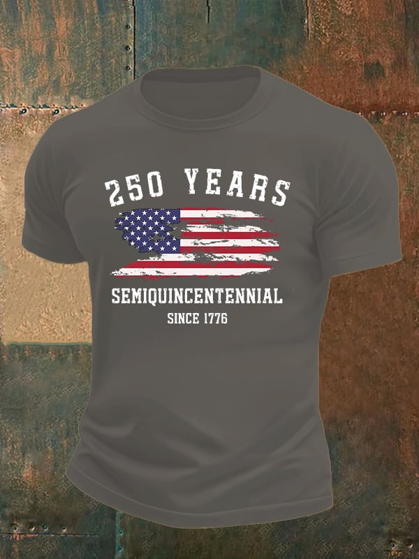 Men's 250 Years Semiquincentennial Since 1776 T-Shirt