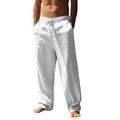 Men’s 4-Pack Casual Pants – Lightweight, Breathable, Elastic Waist, Wide Straight Leg