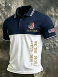 Men's American Flag 250Th Anniversary Print Polo Shirt