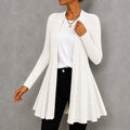 Elegant Knitted Long-sleeved Mid-length Cardigan