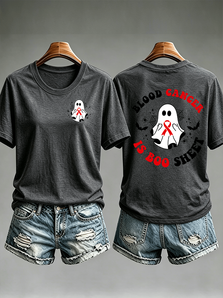 Women's  BLOOD CANCER Print T-Shirt