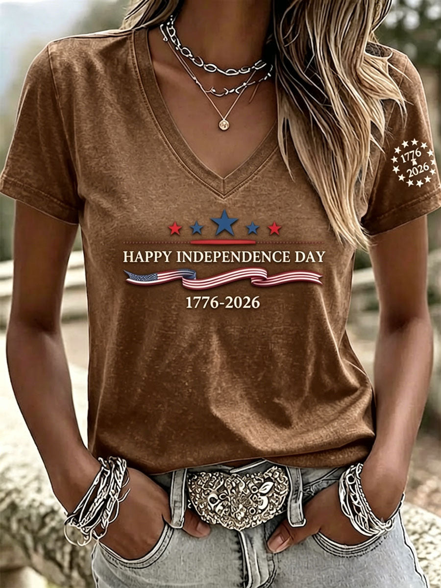 Women's Independence Day Casual T-shirt