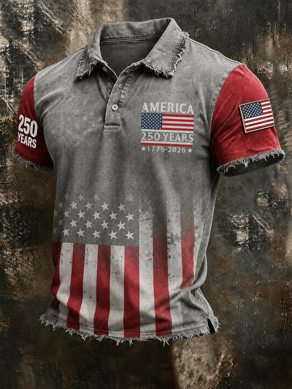 Men's One Nation Under God Cross Wings Men'S All Over Print Casual Polo Shirt