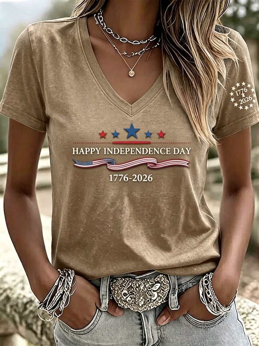 Women's Independence Day Casual T-shirt