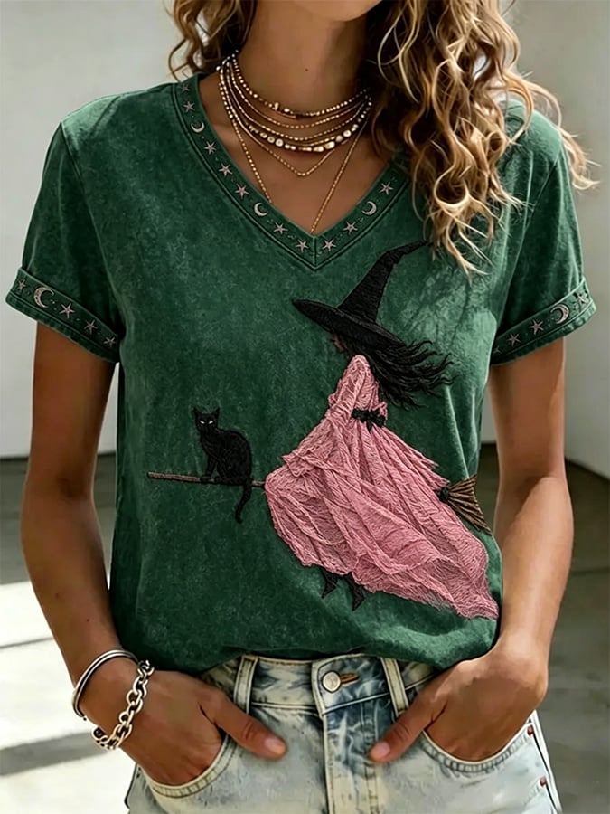 Women's Casual Print Short-Sleeve T-Shirt