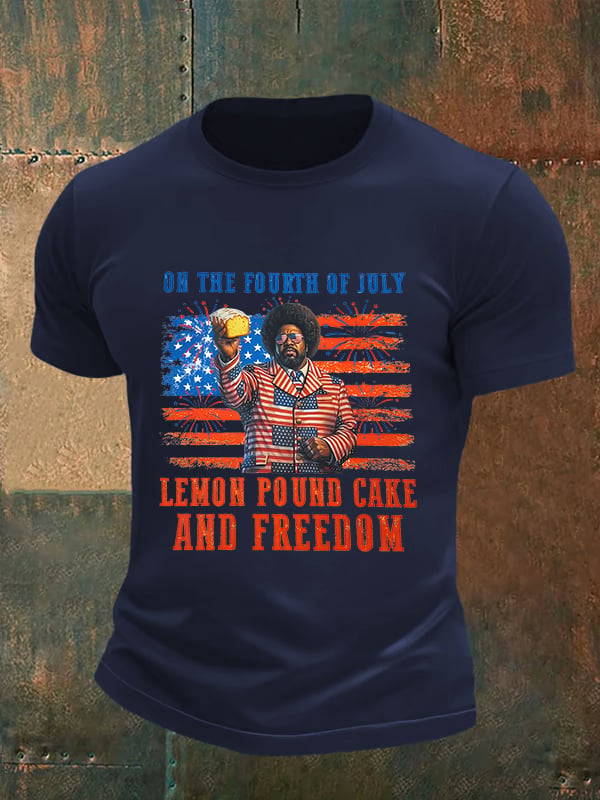 Men's Lemon Pound Cake  Printed T-Shirt