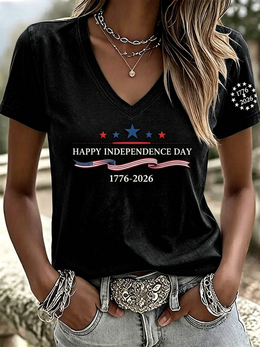 Women's Independence Day Casual T-shirt