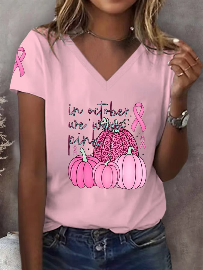 Women's In October we Wear Pink T-Shirt