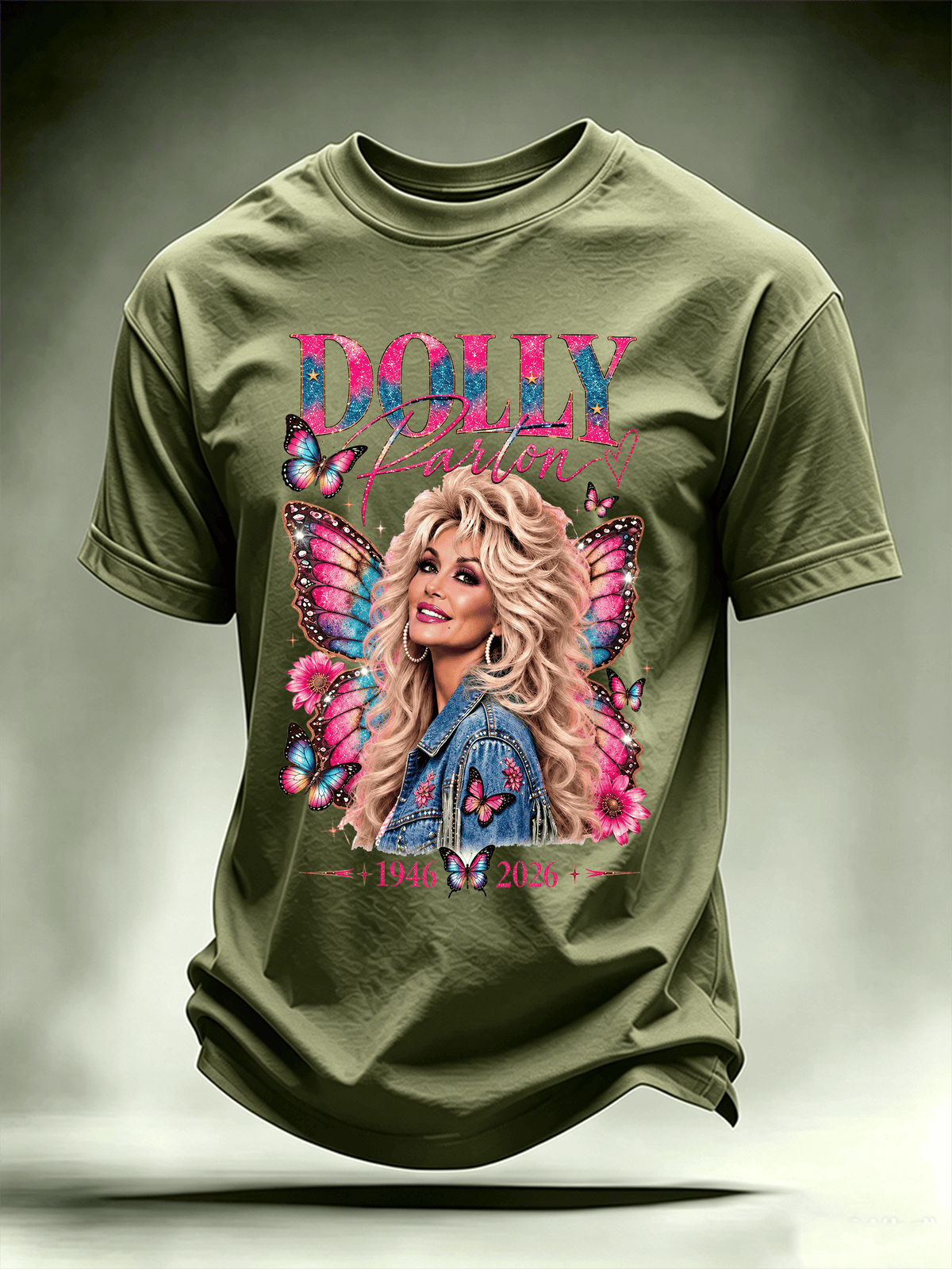 Men's Vintage Country Music Tribute Parton Tour T-Shirt
