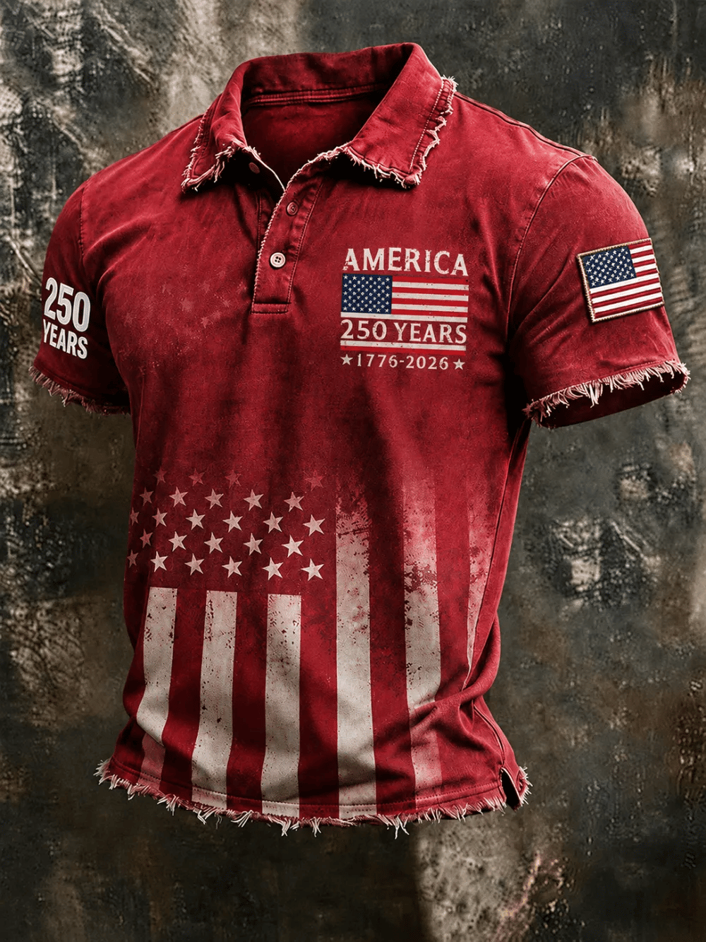 Men's One Nation Under God Cross Wings Men'S All Over Print Casual Polo Shirt