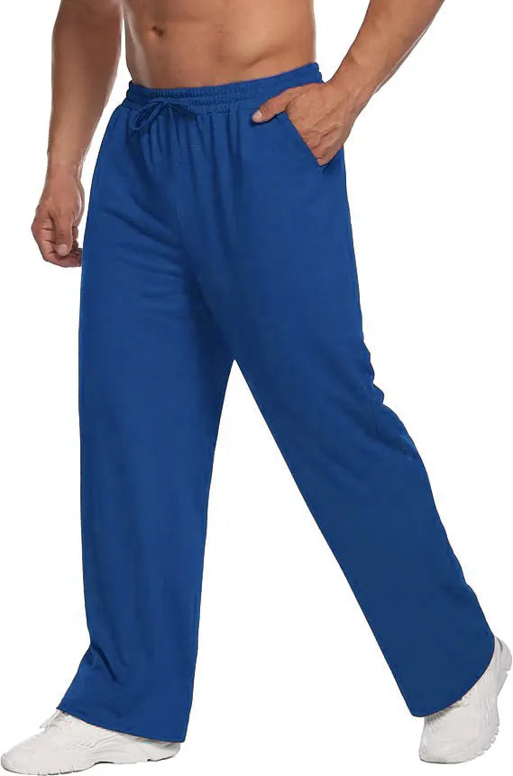 Men's Loose Fitting Casual Pants for Relaxed Fit Oversize Clothing Comfortable Drawstring Lounge