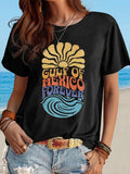 Women's Casual Vacation Mexico Printed T-shirt
