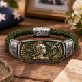 Retro Women's Army Corps WAC Veteran Commemorative Braided Bracelet